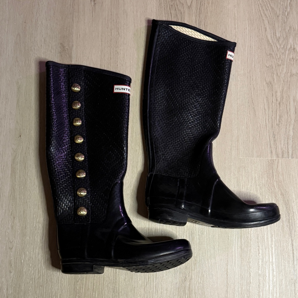 HUNTER X JIMMY CHOO Rain Boots - Size 8
